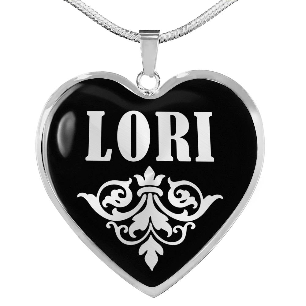 Lori v01s - Heart Pendant Luxury Necklace