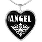 Angel v02 - Heart Pendant Luxury Necklace