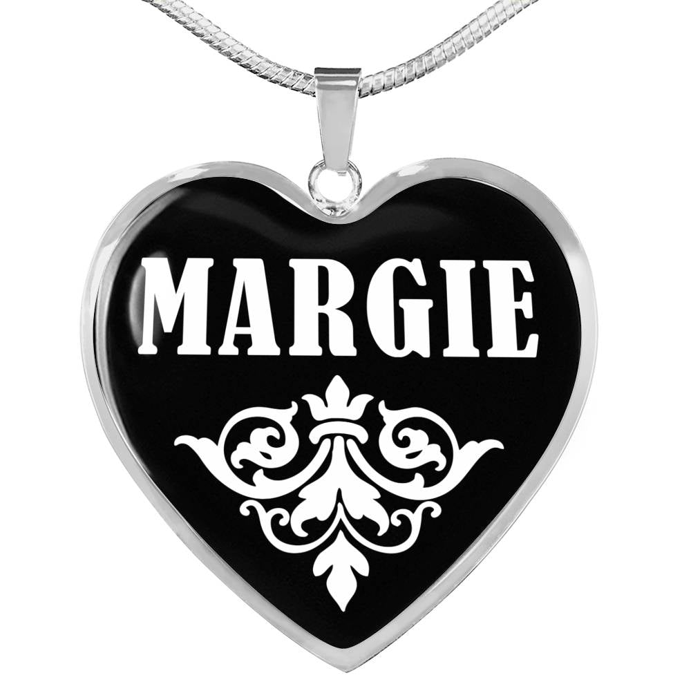 Margie v02 - Heart Pendant Luxury Necklace