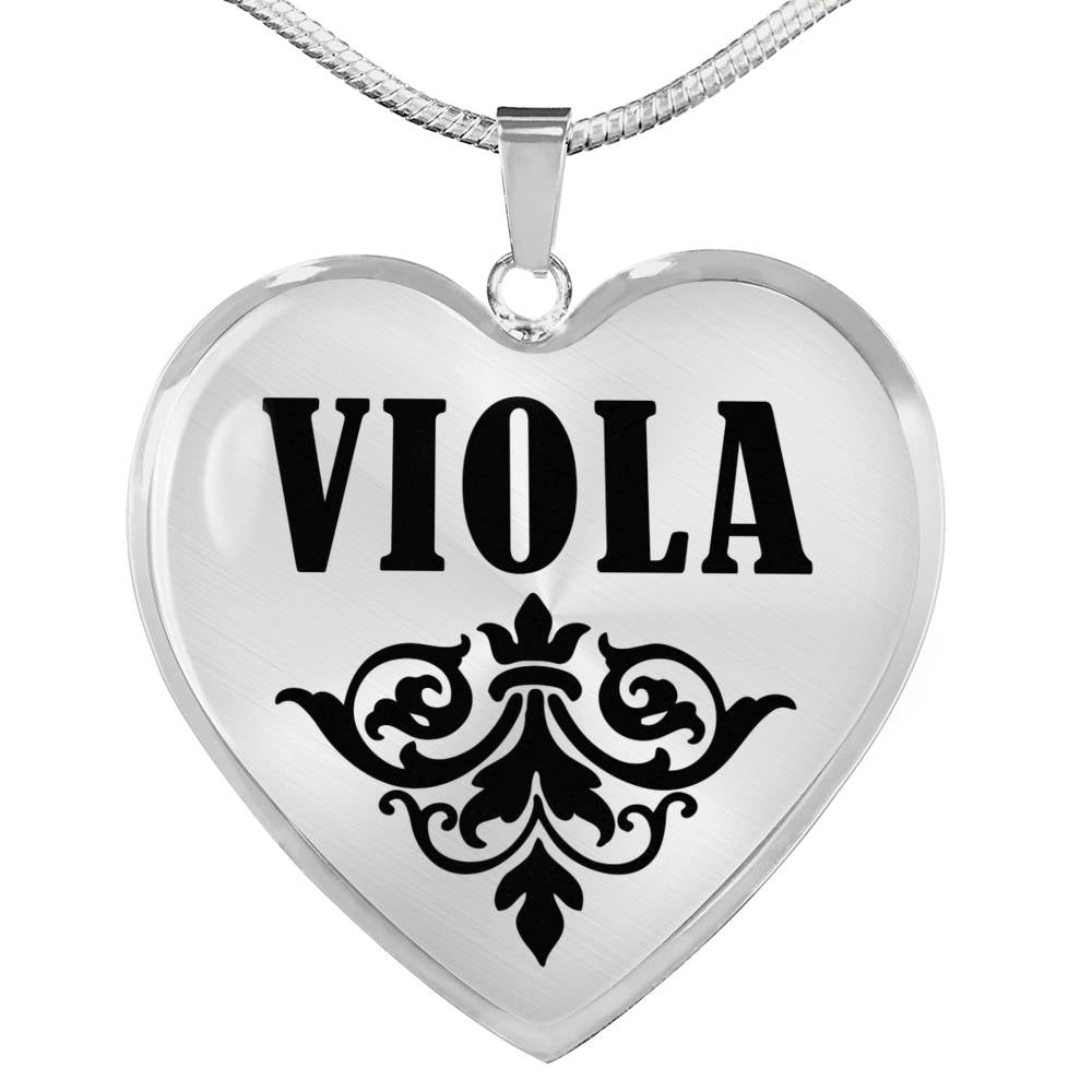 Viola v01 - Heart Pendant Luxury Necklace