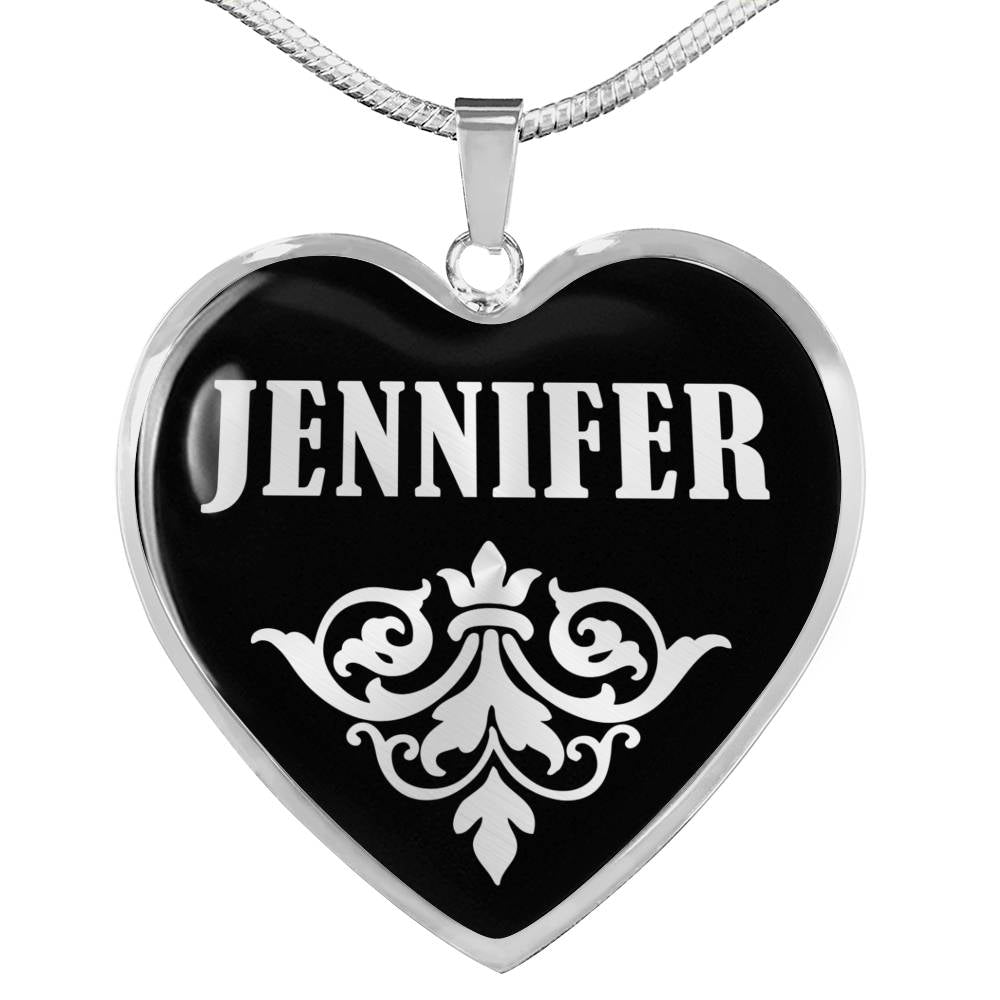 Jennifer v01s - Heart Pendant Luxury Necklace