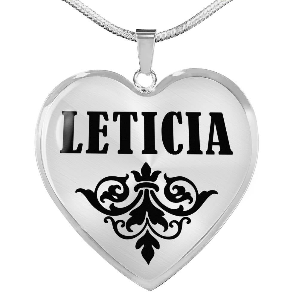 Leticia v01 - Heart Pendant Luxury Necklace