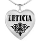 Leticia v01 - Heart Pendant Luxury Necklace
