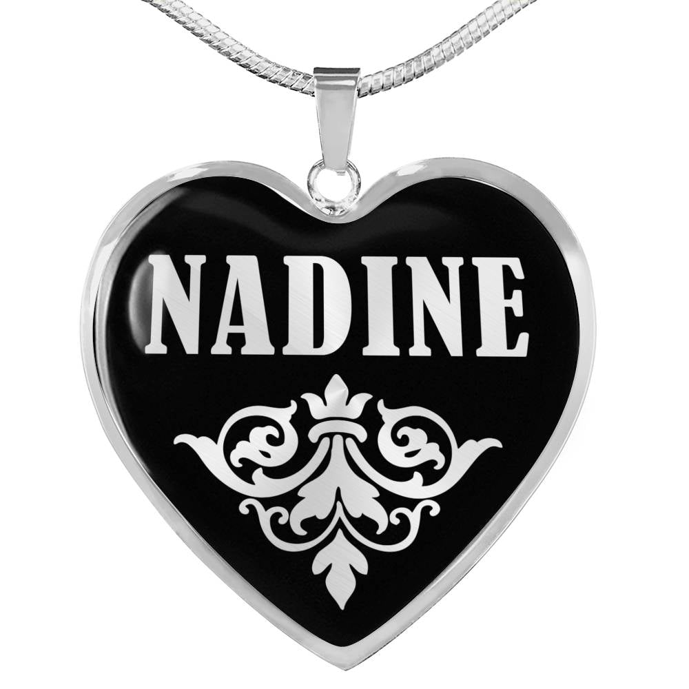 Nadine v01s - Heart Pendant Luxury Necklace