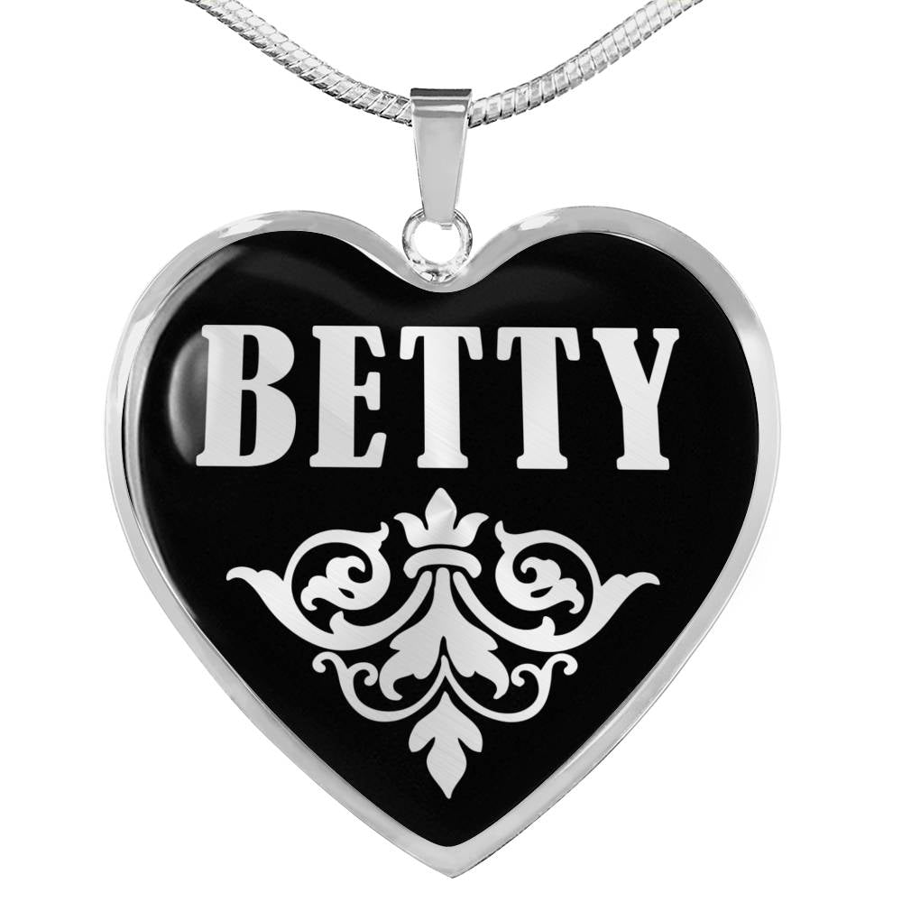 Betty v01s - Heart Pendant Luxury Necklace