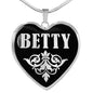 Betty v01s - Heart Pendant Luxury Necklace