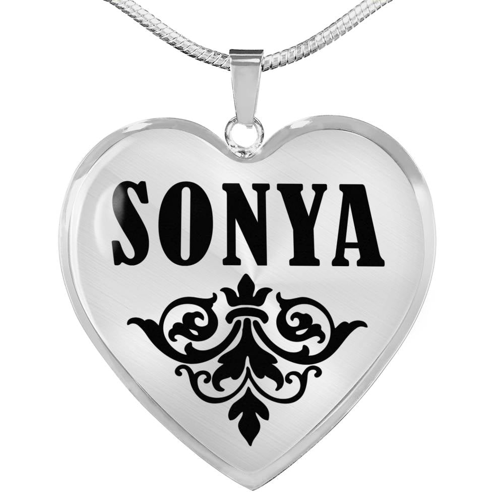 Sonya v01 - Heart Pendant Luxury Necklace