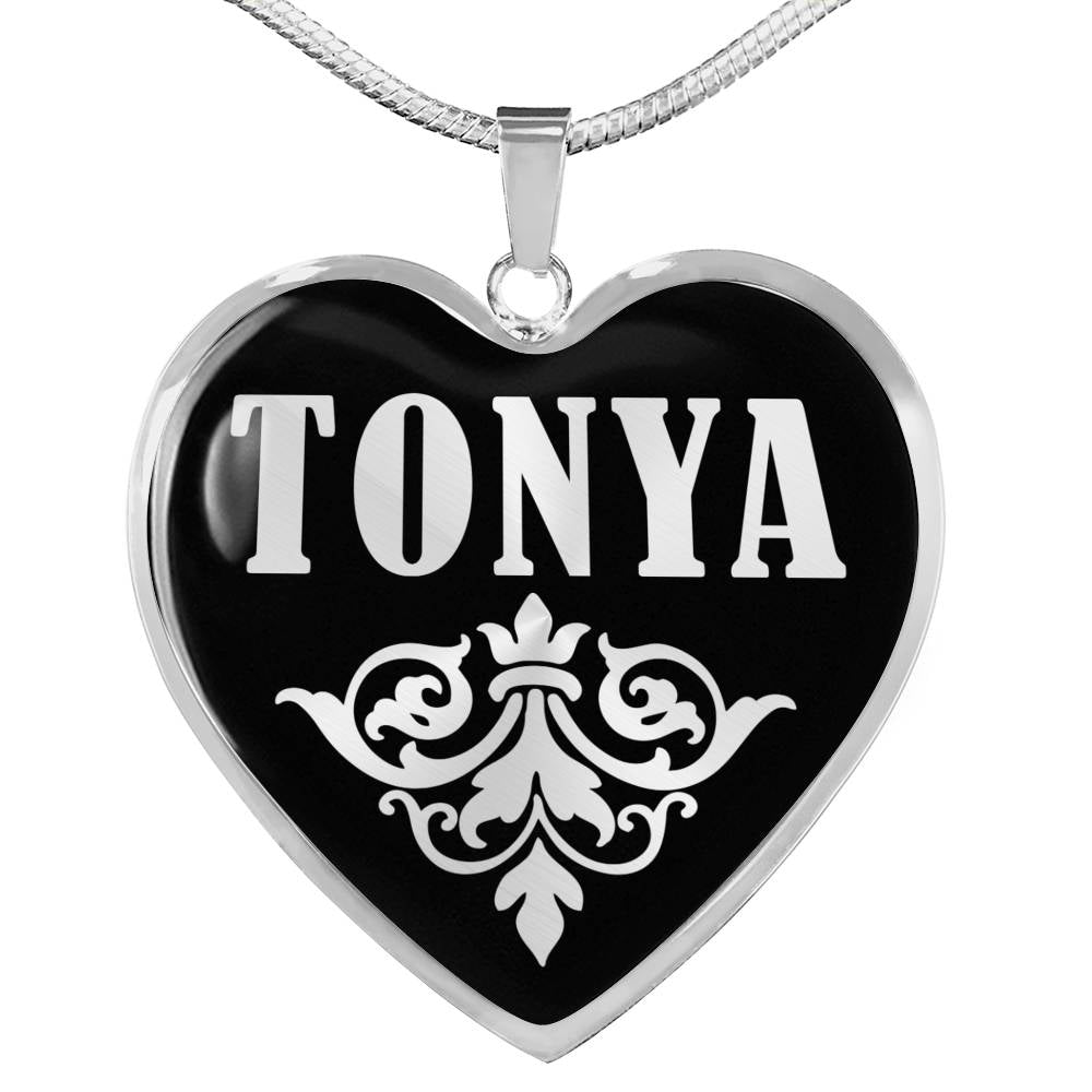 Tonya v01s - Heart Pendant Luxury Necklace
