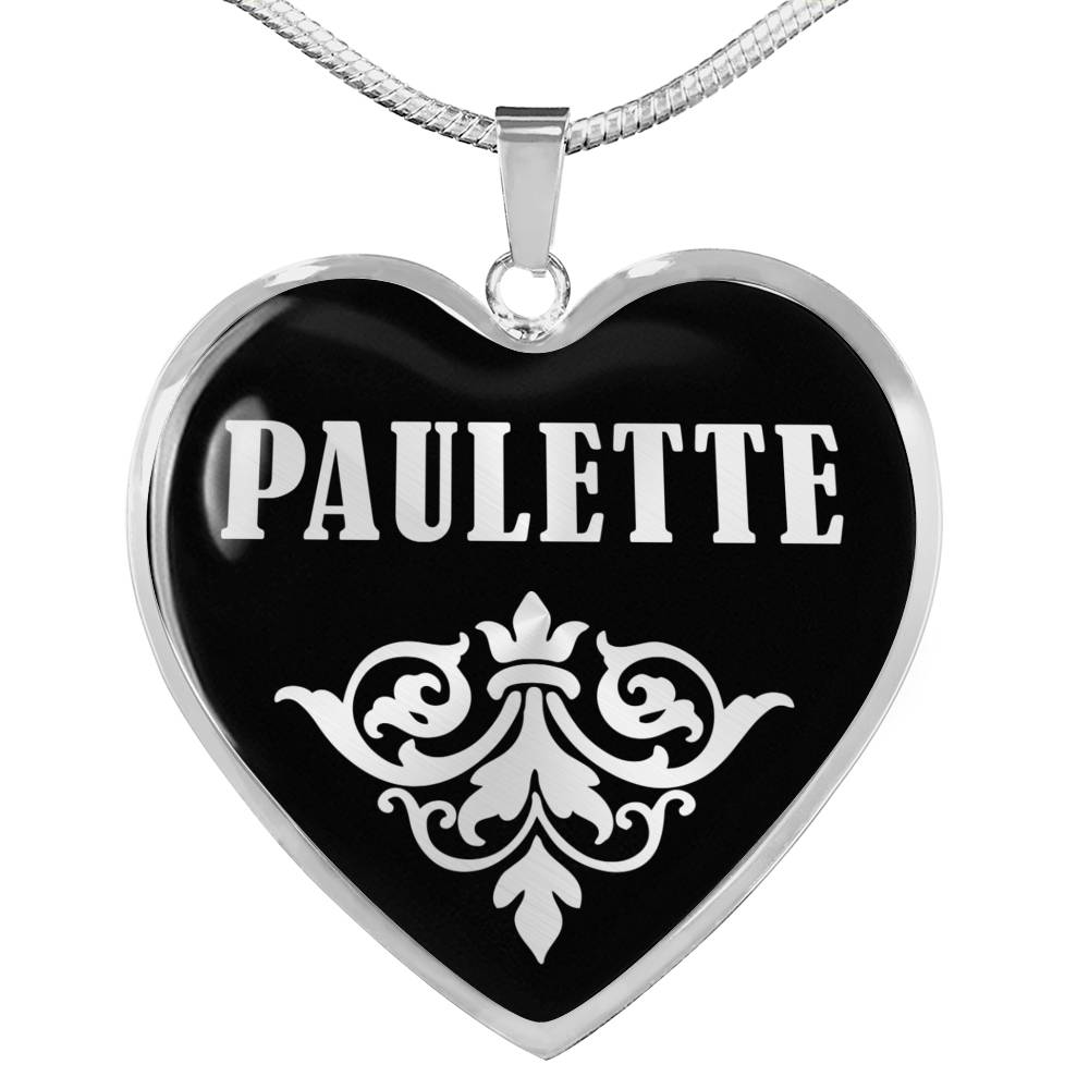 Paulette v01s - Heart Pendant Luxury Necklace