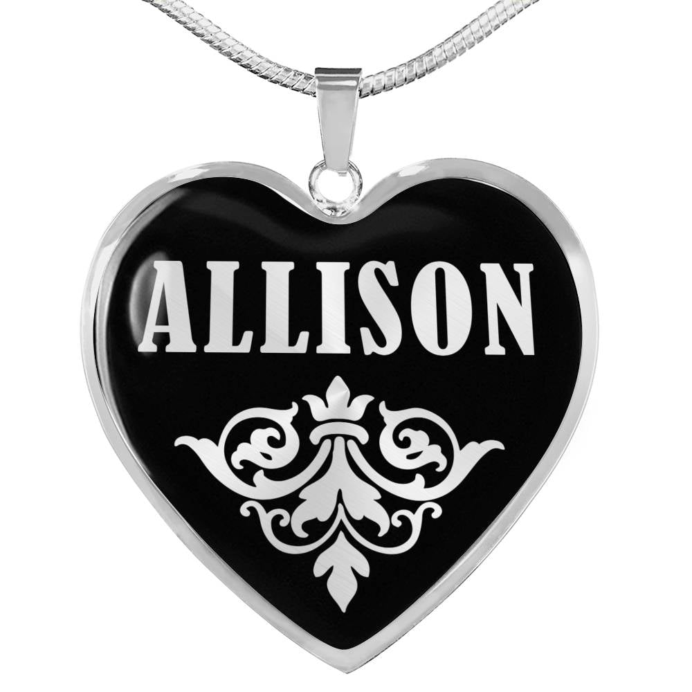 Allison v01s - Heart Pendant Luxury Necklace