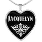 Jacquelyn v01s - Heart Pendant Luxury Necklace