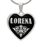 Lorena v02 - Heart Pendant Luxury Necklace
