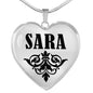Sara v01 - Heart Pendant Luxury Necklace