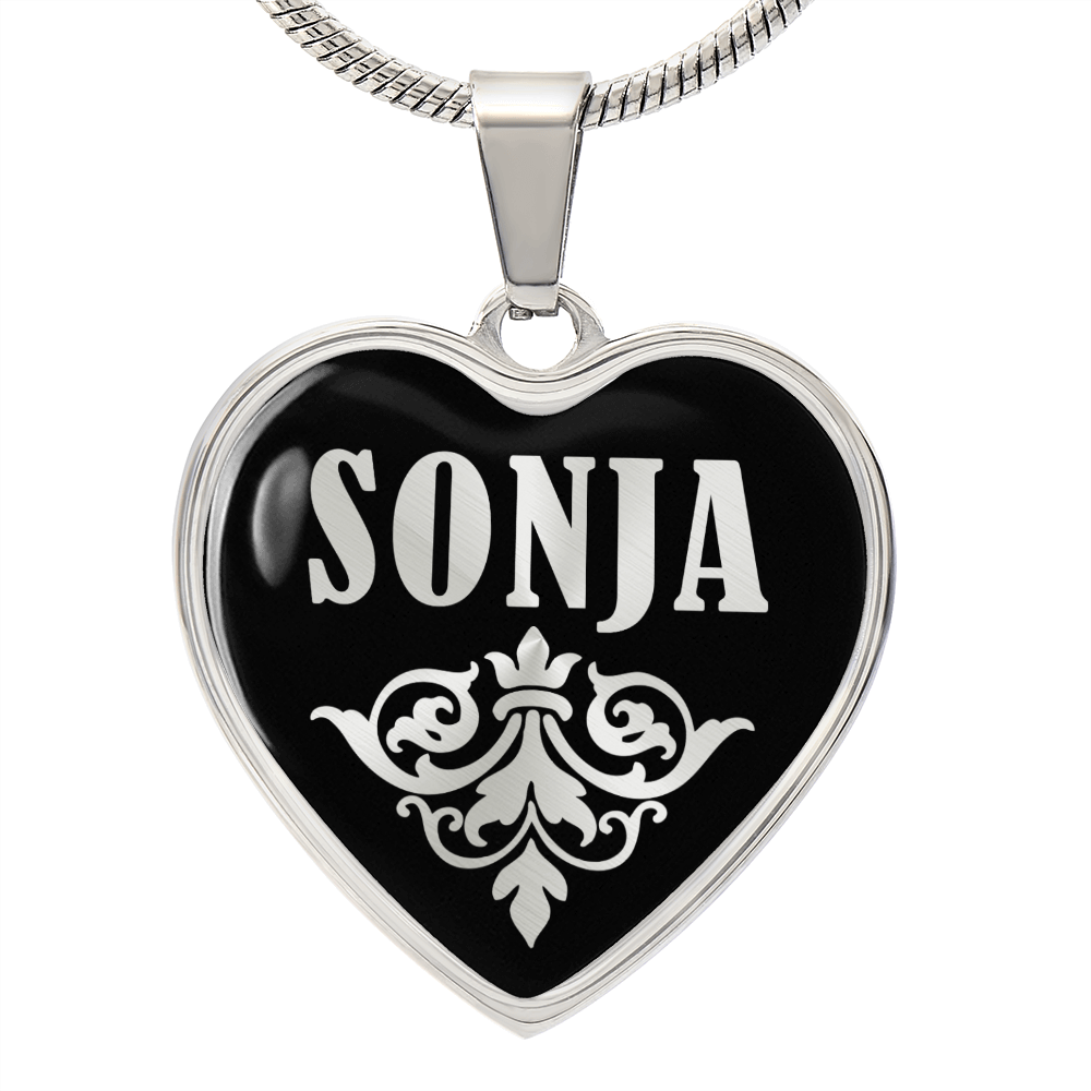 Sonja v02 - Heart Pendant Luxury Necklace