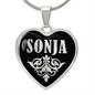 Sonja v02 - Heart Pendant Luxury Necklace