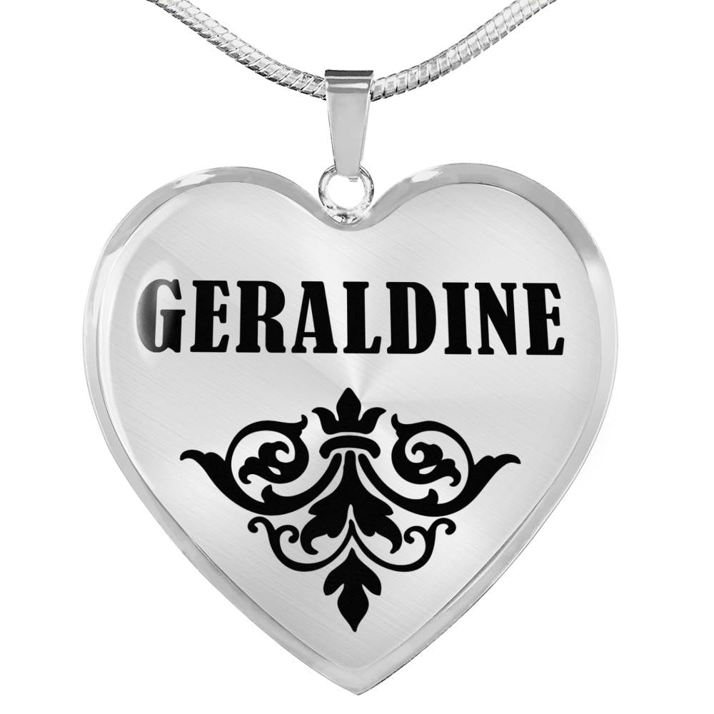 Geraldine v01 - Heart Pendant Luxury Necklace