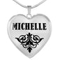 Michelle v01 - Heart Pendant Luxury Necklace