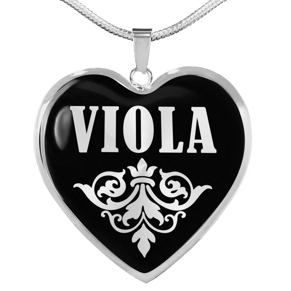 Viola v01s - Heart Pendant Luxury Necklace