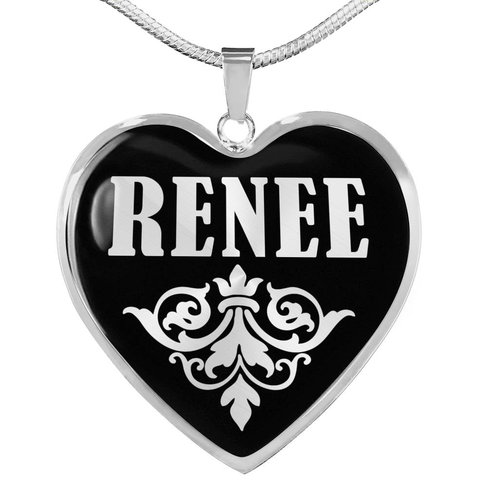 Renee v01s - Heart Pendant Luxury Necklace