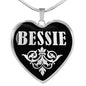 Bessie v01s - Heart Pendant Luxury Necklace
