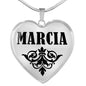Marcia v01 - Heart Pendant Luxury Necklace