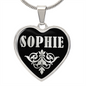 Sophie v02 - Heart Pendant Luxury Necklace