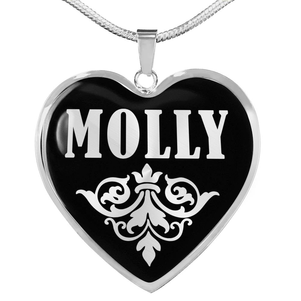 Molly v01s - Heart Pendant Luxury Necklace