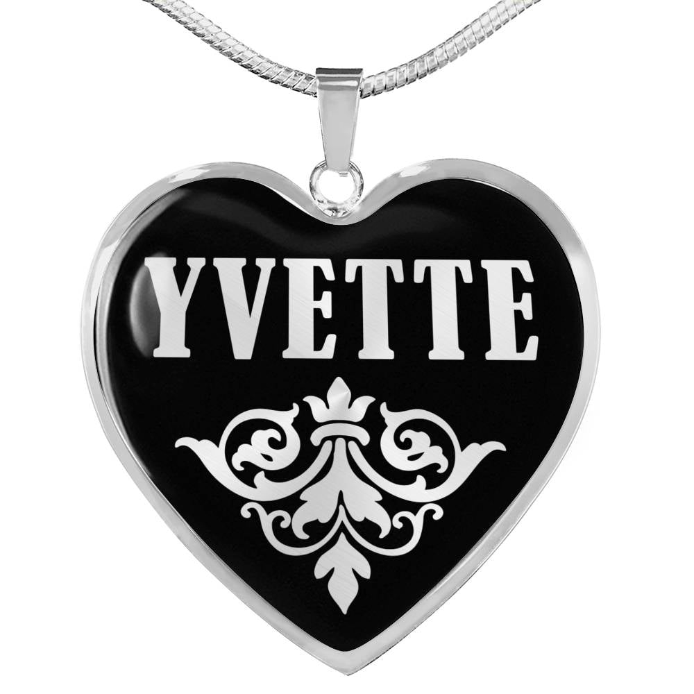 Yvette v01s - Heart Pendant Luxury Necklace