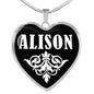 Alison v02 - Heart Pendant Luxury Necklace
