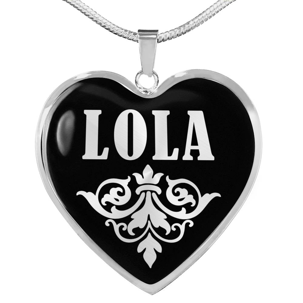 Lola v01s - Heart Pendant Luxury Necklace