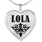 Lola v01 - Heart Pendant Luxury Necklace