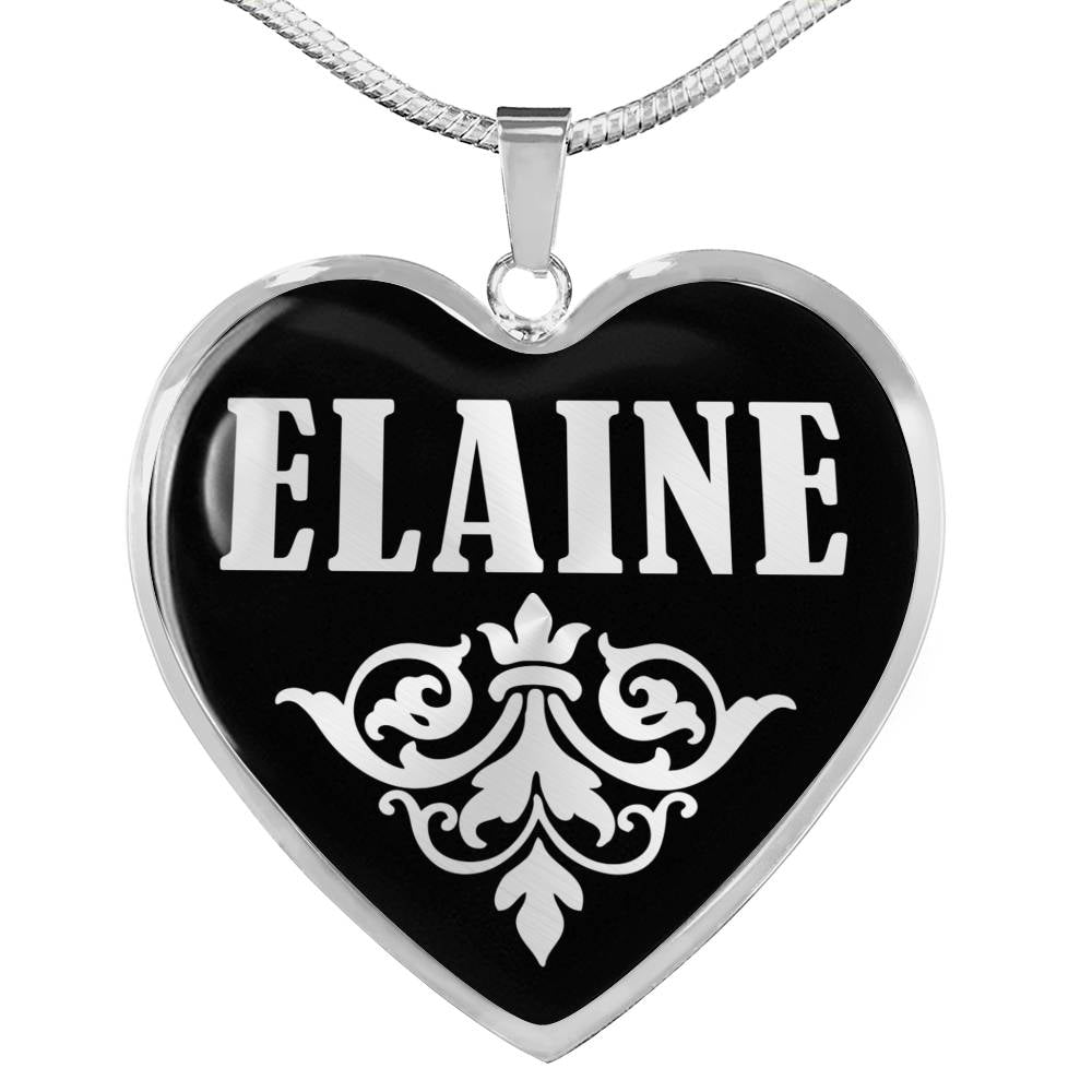 Elaine v01s - Heart Pendant Luxury Necklace