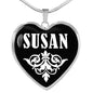 Susan v02 - Heart Pendant Luxury Necklace