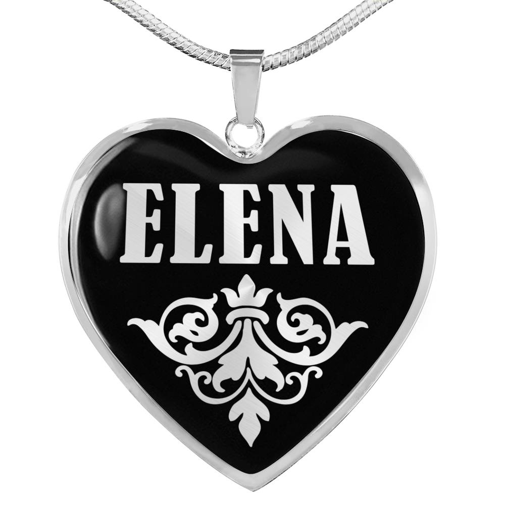 Elena v01s - Heart Pendant Luxury Necklace