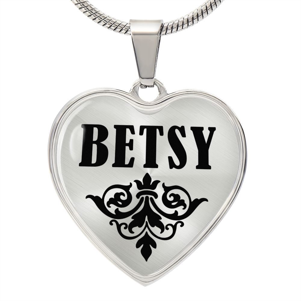 Betsy  v01 - Heart Pendant Luxury Necklace