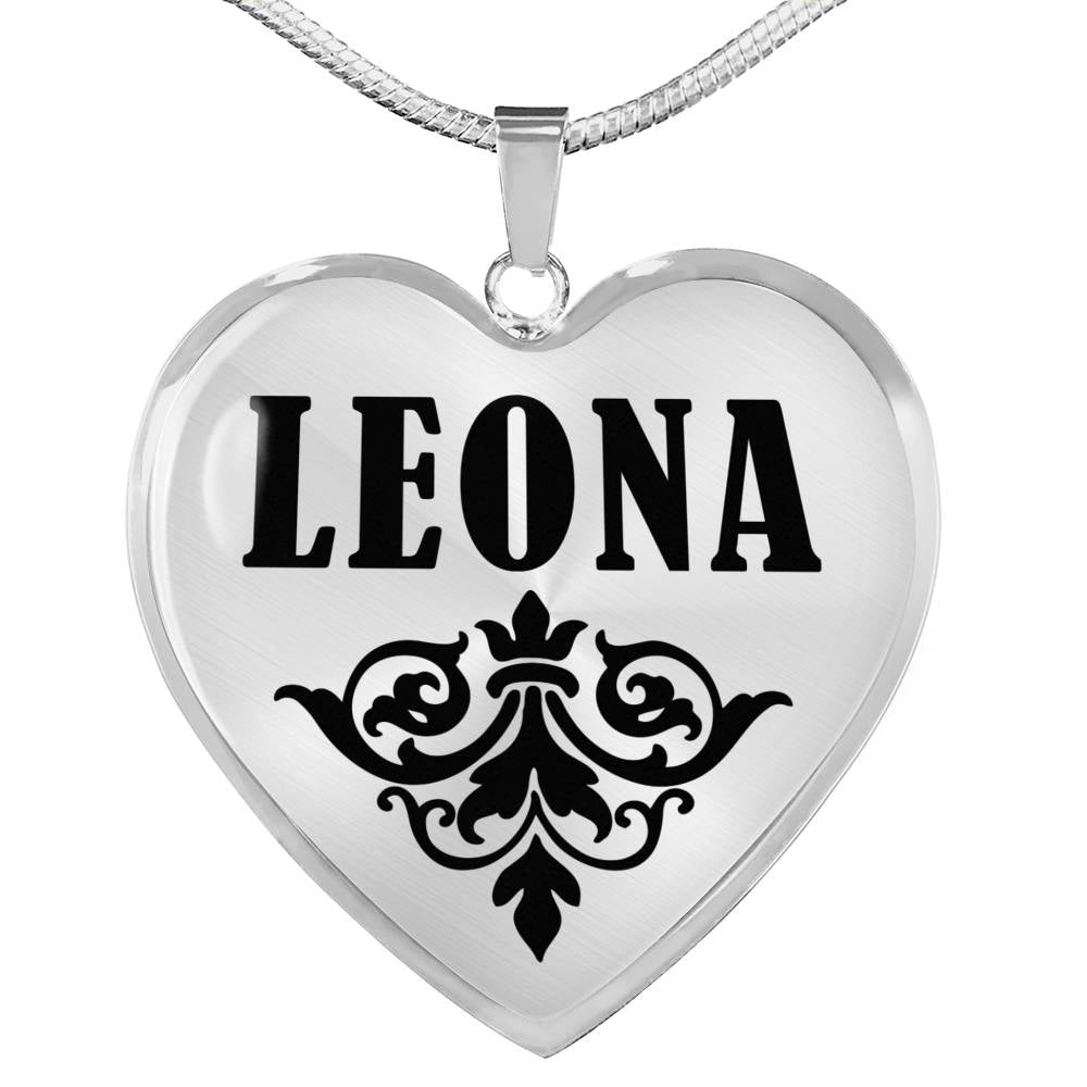 Leona v01 - Heart Pendant Luxury Necklace