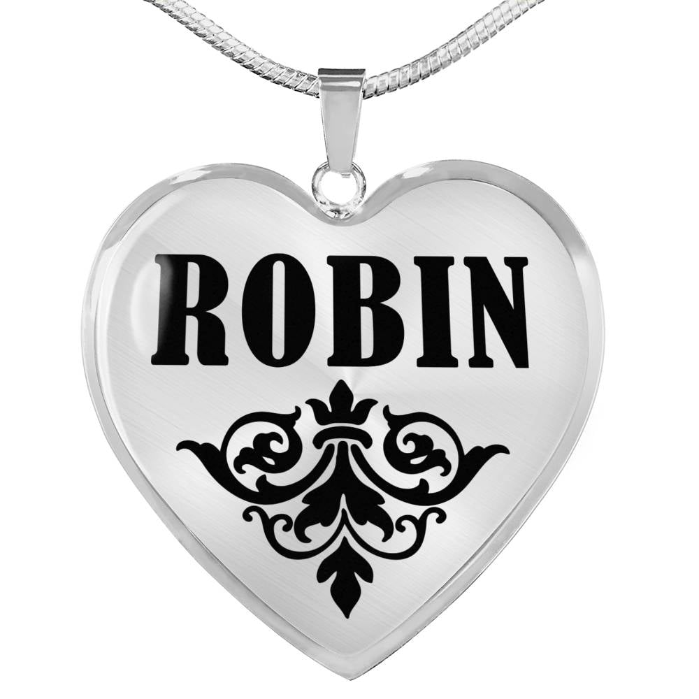 Robin v01 - Heart Pendant Luxury Necklace