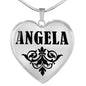 Angela v01 - Heart Pendant Luxury Necklace