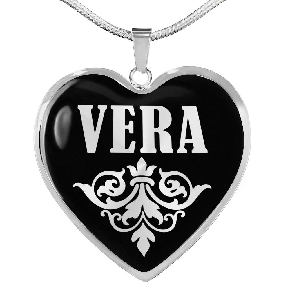 Vera v01s - Heart Pendant Luxury Necklace