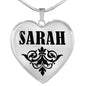 Sarah v01 - Heart Pendant Luxury Necklace