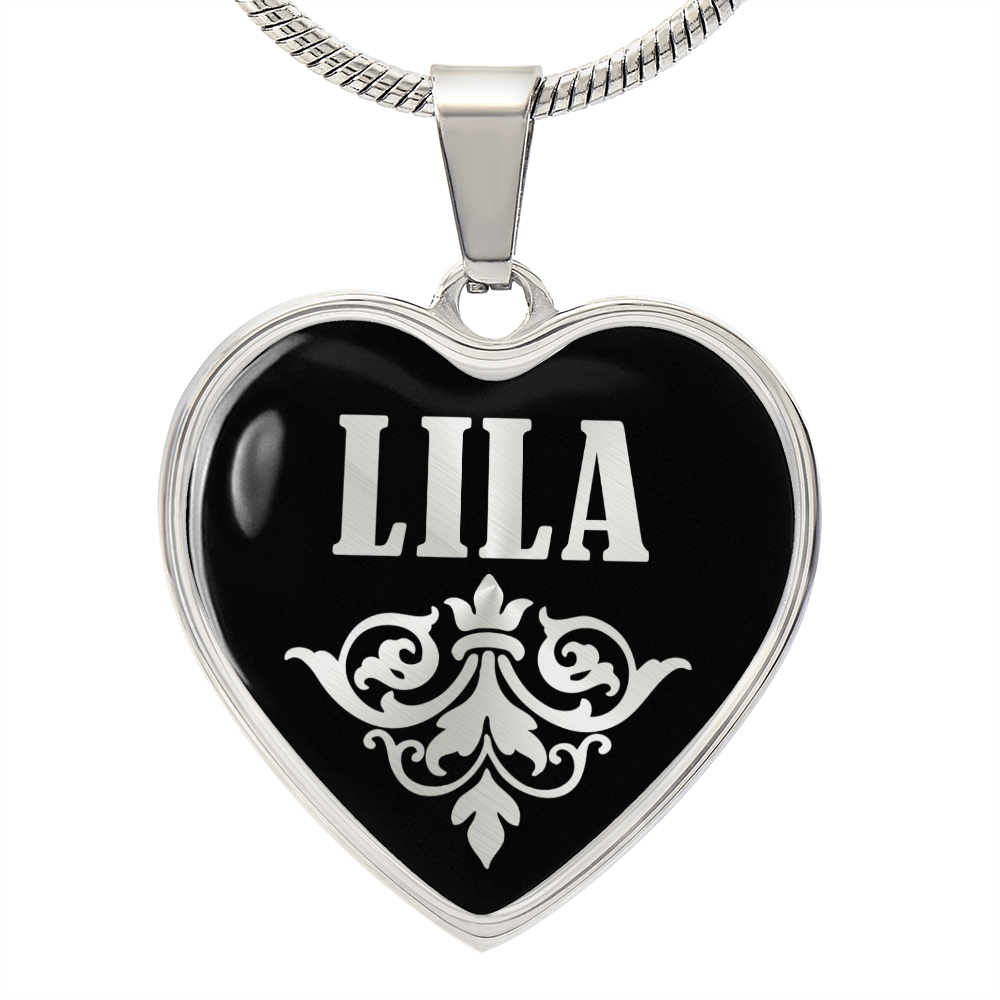 Lila v02 - Heart Pendant Luxury Necklace