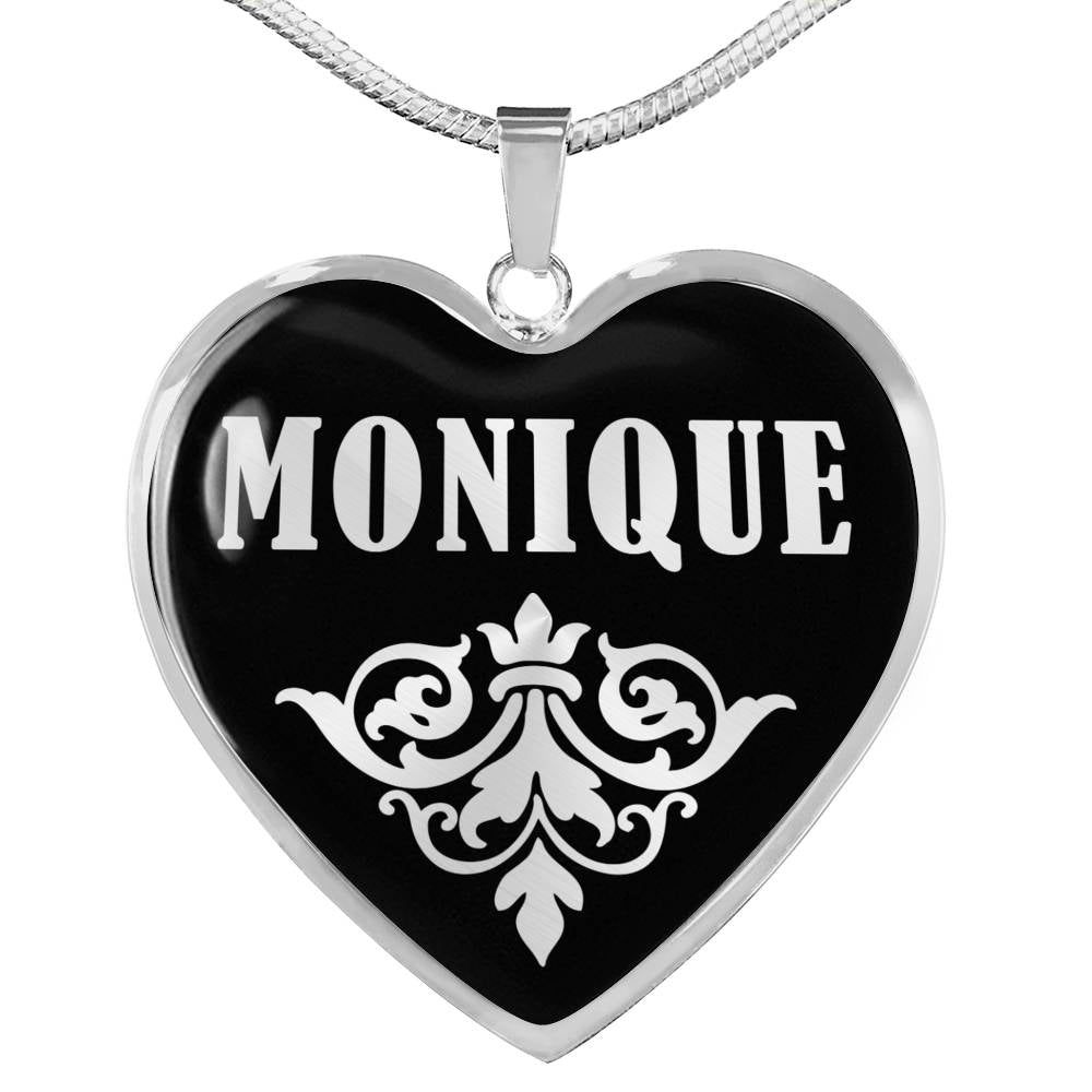 Monique v01s - Heart Pendant Luxury Necklace