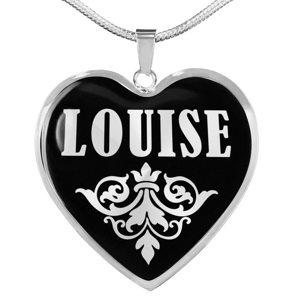 Louise v01s - Heart Pendant Luxury Necklace
