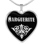 Marguerite v01s - Heart Pendant Luxury Necklace