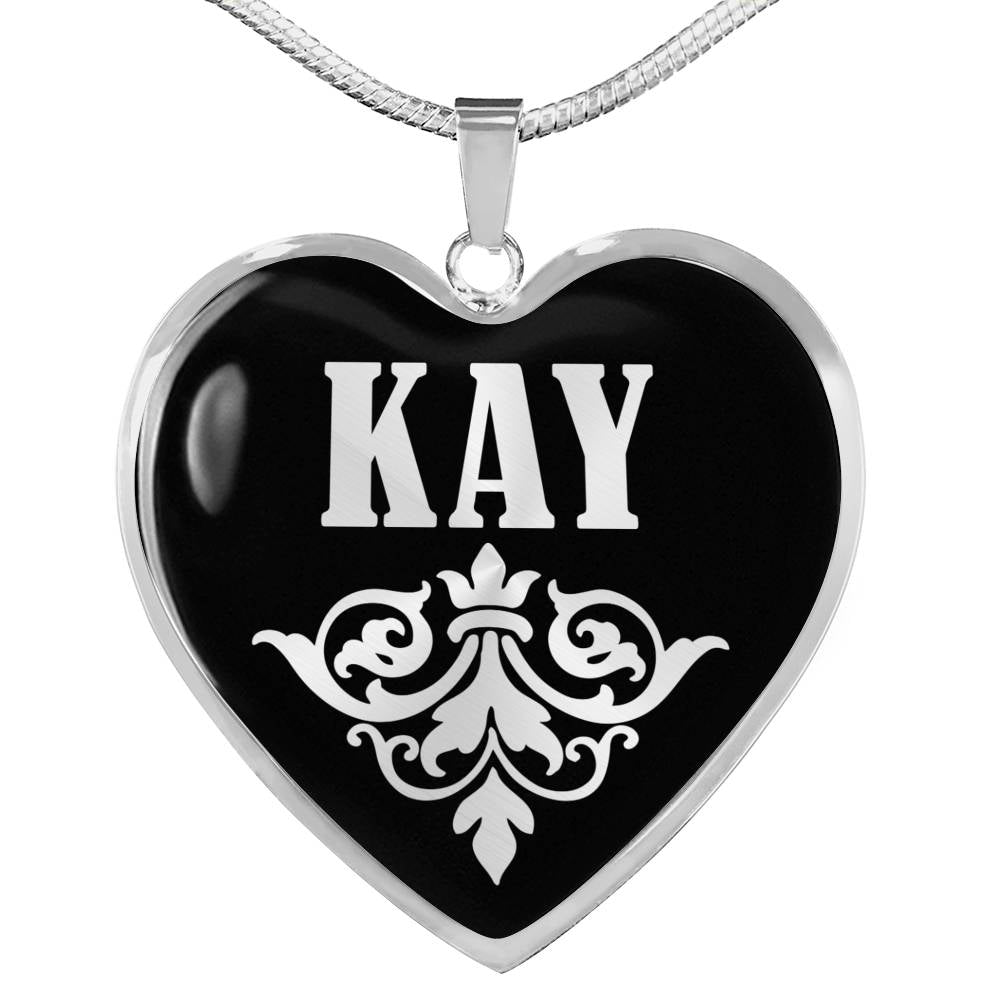 Kay v01s - Heart Pendant Luxury Necklace