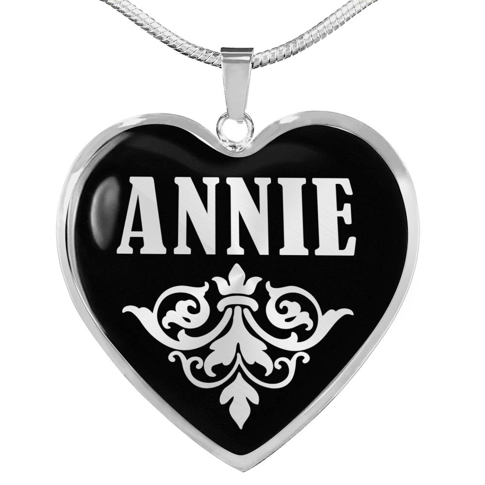Annie v01s - Heart Pendant Luxury Necklace