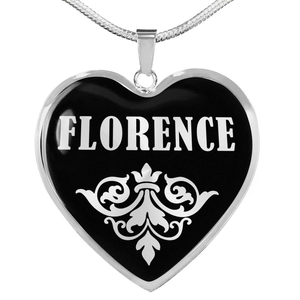 Florence v01s - Heart Pendant Luxury Necklace