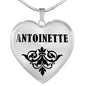 Antoinette v01 - Heart Pendant Luxury Necklace