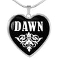 Dawn v02 - Heart Pendant Luxury Necklace