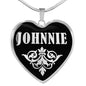 Johnnie v01s - Heart Pendant Luxury Necklace